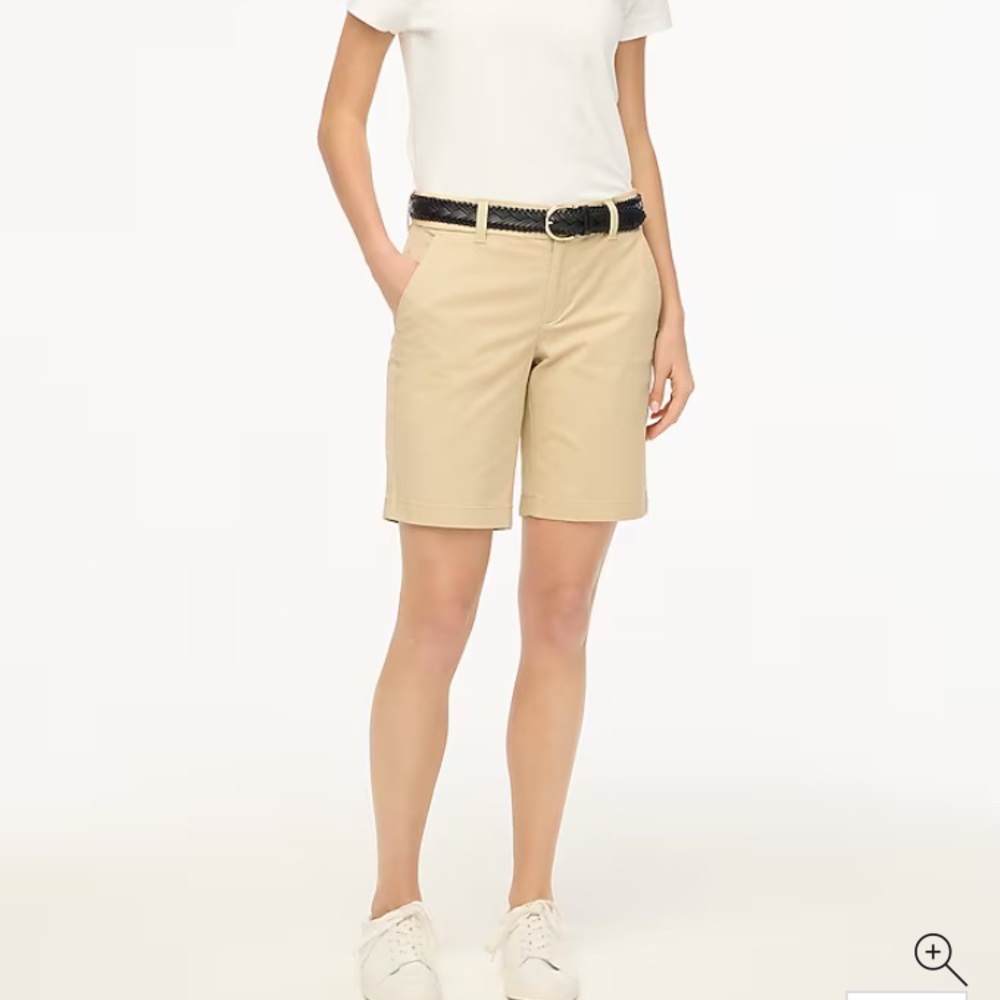 J. Crew Tan Bermuda Shorts Classic Cotton Blend